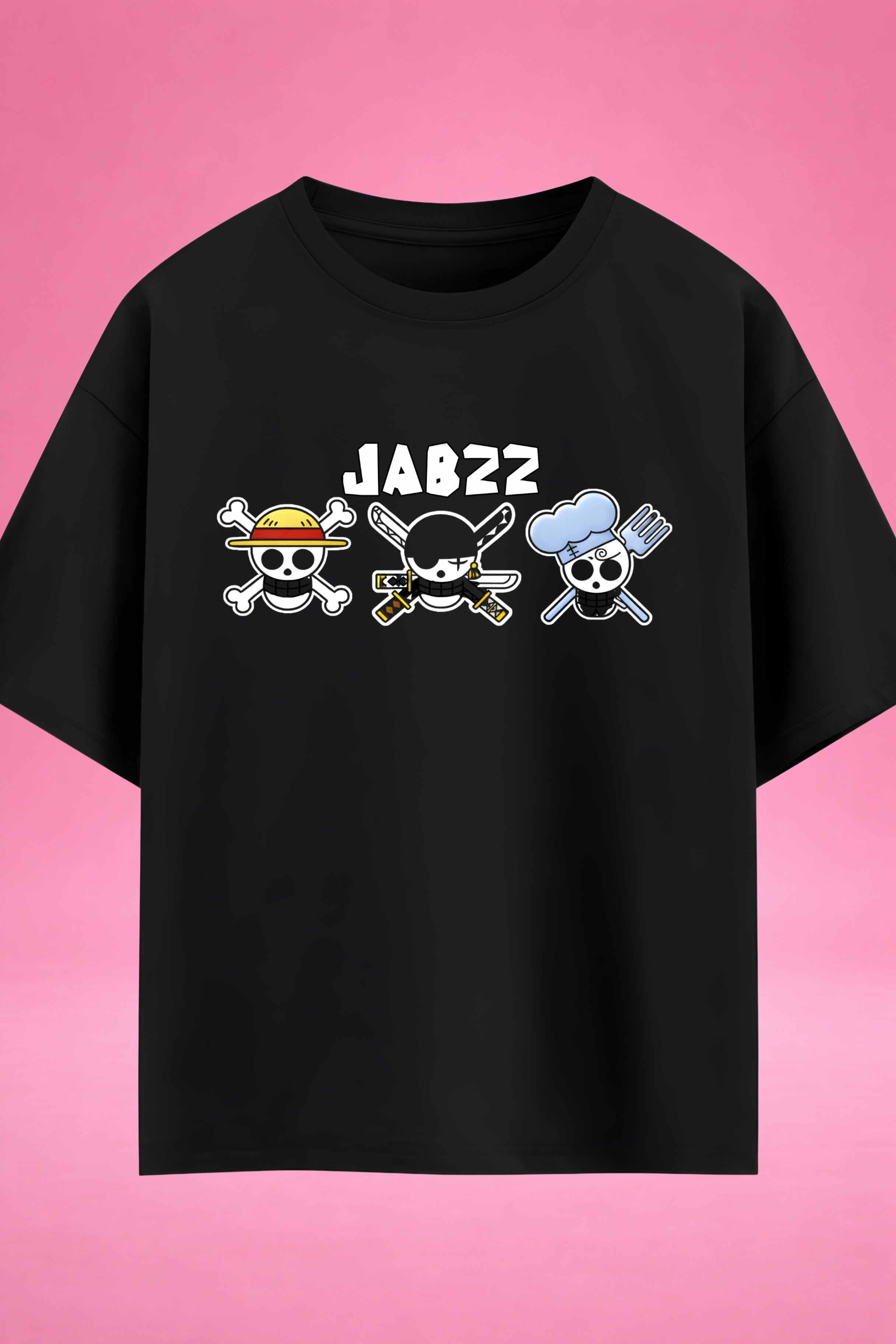 Mini Skull Trio One Piece Oversized T-Shirt