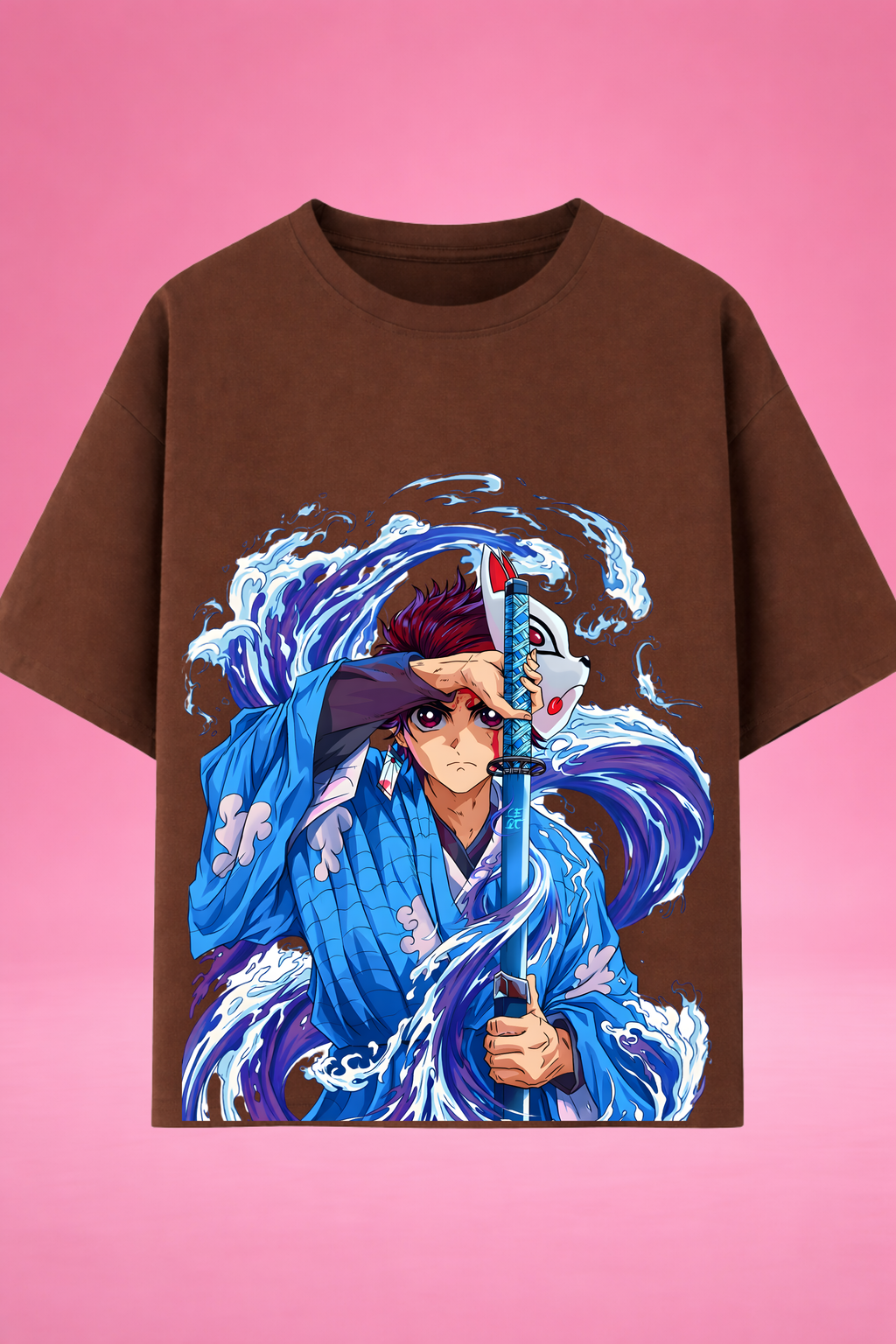 Aqua Blade Awakening Demon Slayer Oversized T-Shirt