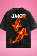 Neon Koi Ascend Acid Wash Oversized T-Shirt