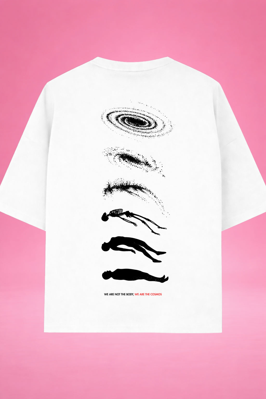 Cosmic Ascension: Beyond the Body Oversized T-Shirt