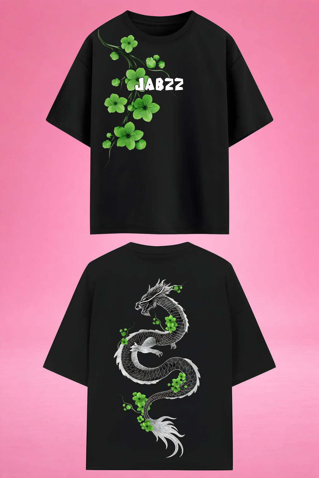 Emerald Dragon Harmony Oversized T-Shirt