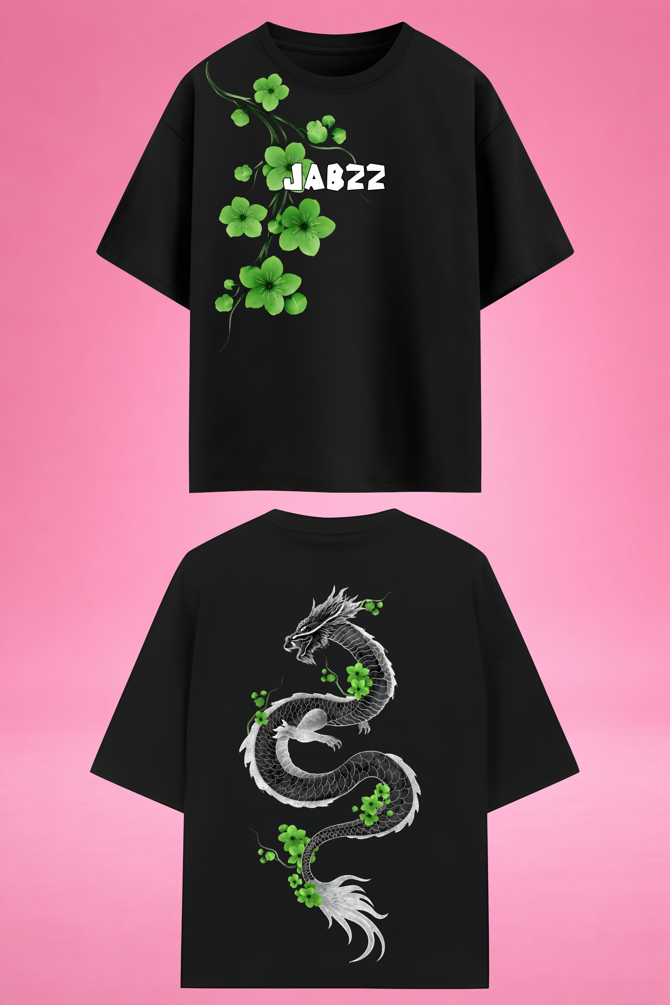Emerald Dragon Harmony Oversized T-Shirt