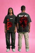 Krishna x Kalki Blood Eclipse Acid Wash Oversized T-Shirt