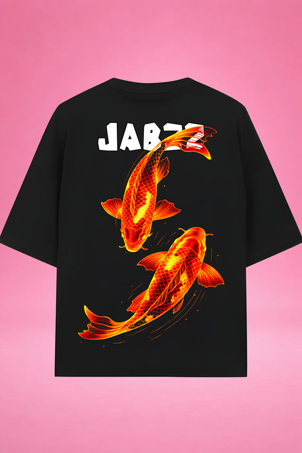 Neon Koi Ascend Oversized T-Shirt