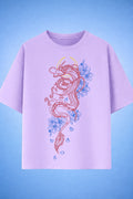 Celestial Sakura Dragon Oversized T-Shirt