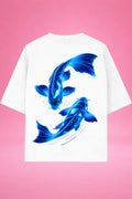 Neon Koi Flow Oversized T-Shirt