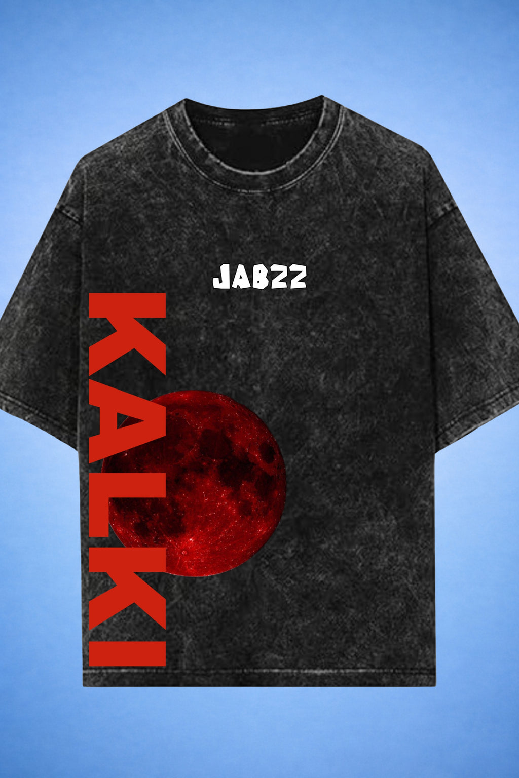 Krishna x Kalki Blood Eclipse Acid Wash Oversized T-Shirt