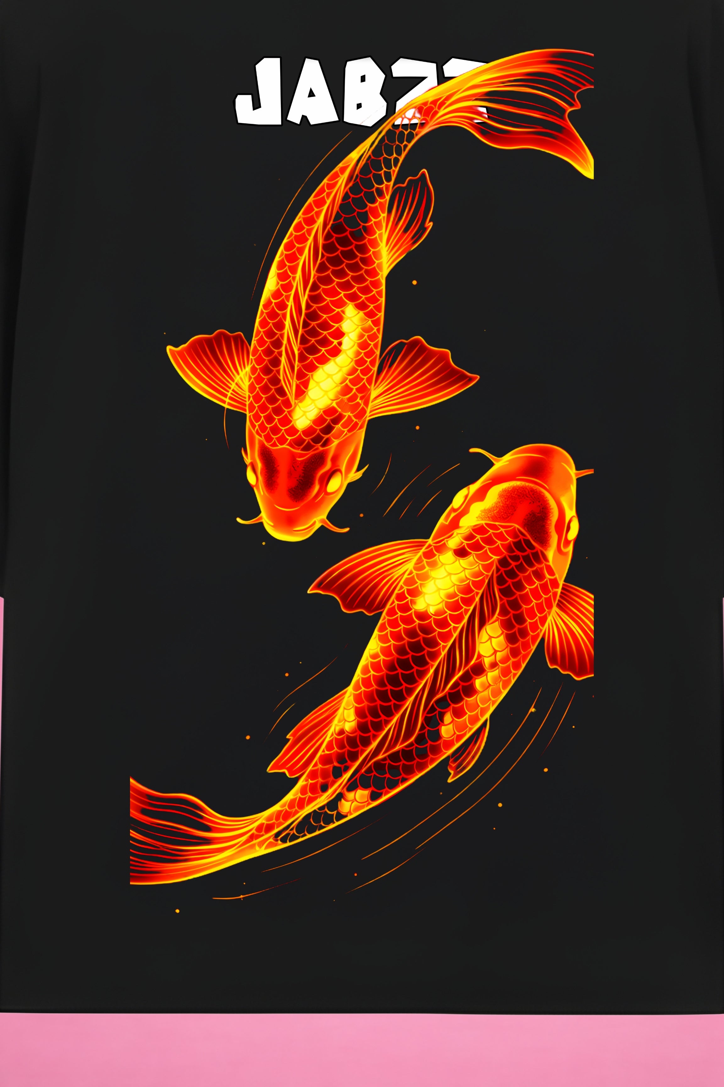 Neon Koi Ascend Oversized T-Shirt