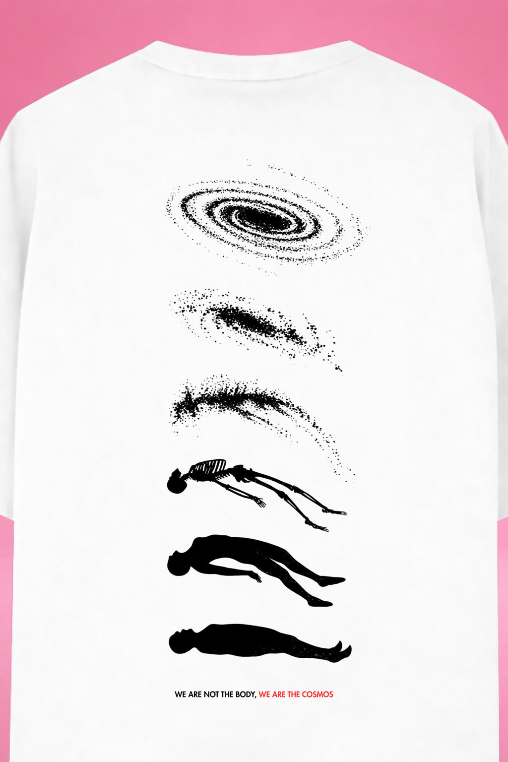 Cosmic Ascension: Beyond the Body Oversized T-Shirt