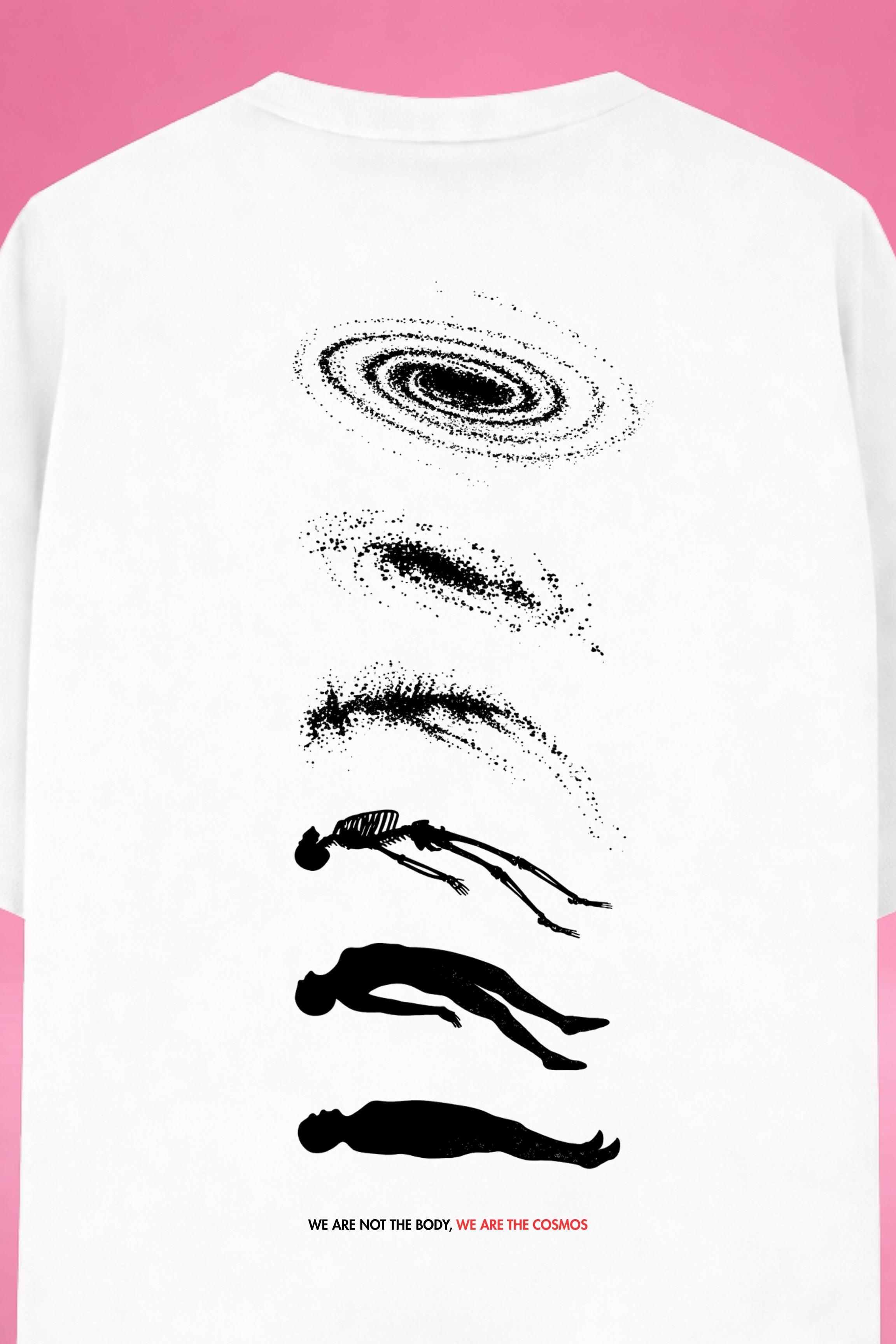 Cosmic Ascension: Beyond the Body Oversized T-Shirt