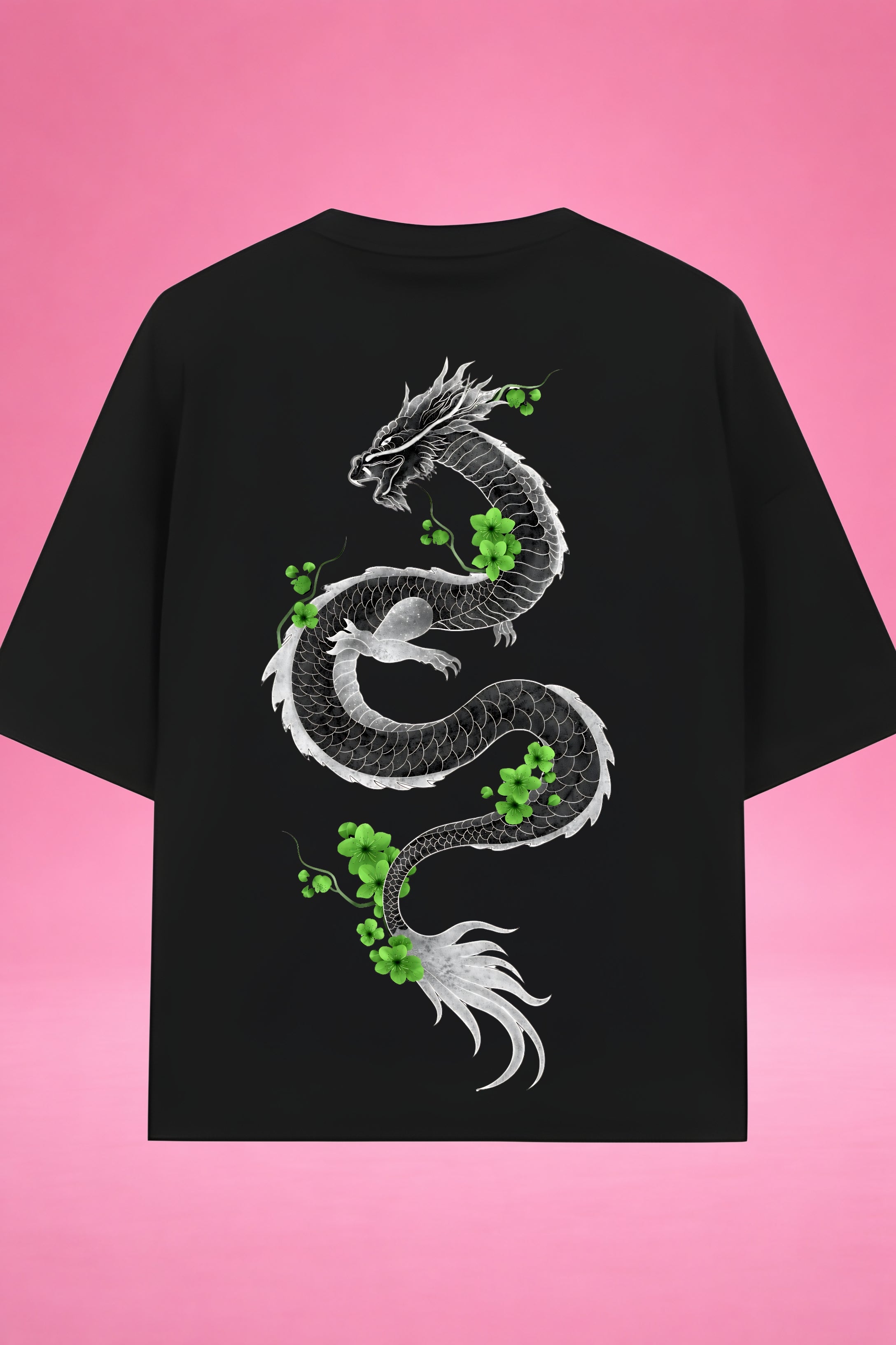 Emerald Dragon Harmony Oversized T-Shirt