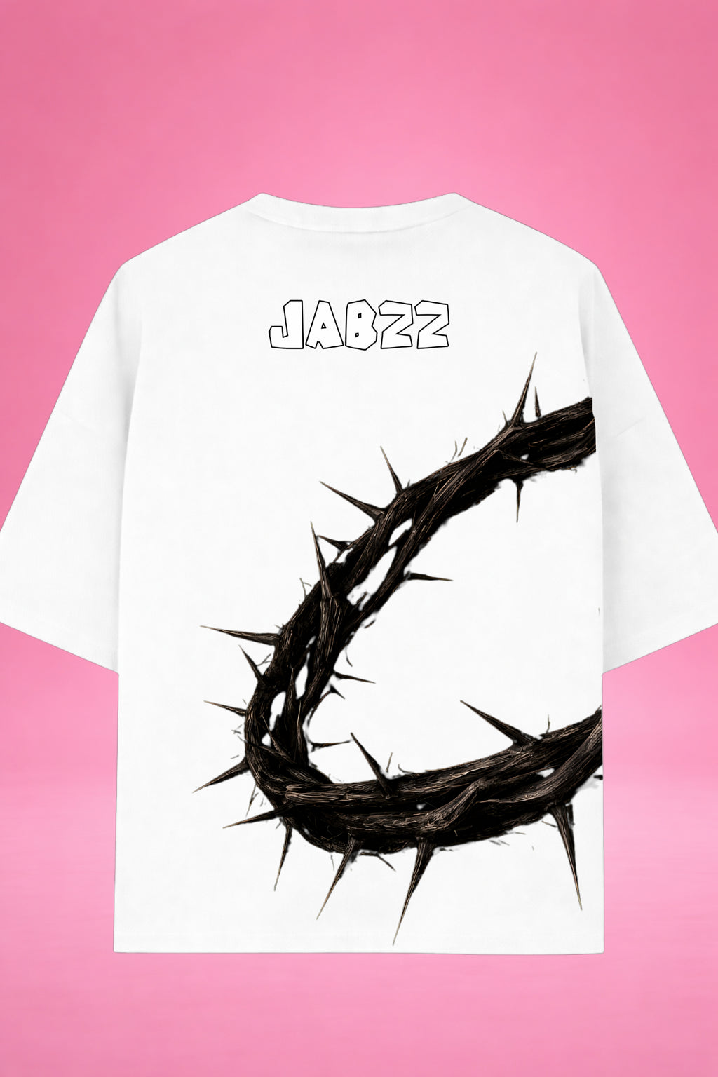Sacred Silence: Crown of Thorns Oversized T-Shirt