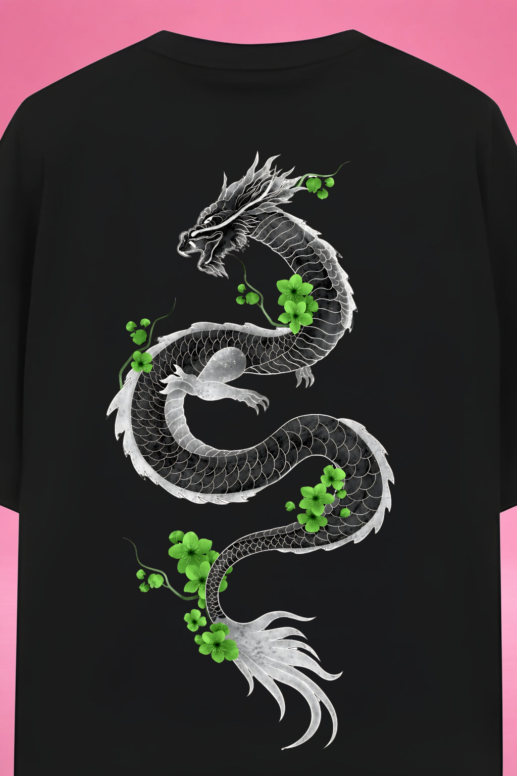 Emerald Dragon Harmony Oversized T-Shirt
