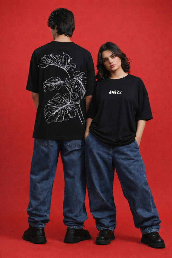 Noir Monstera Oversized T-Shirt