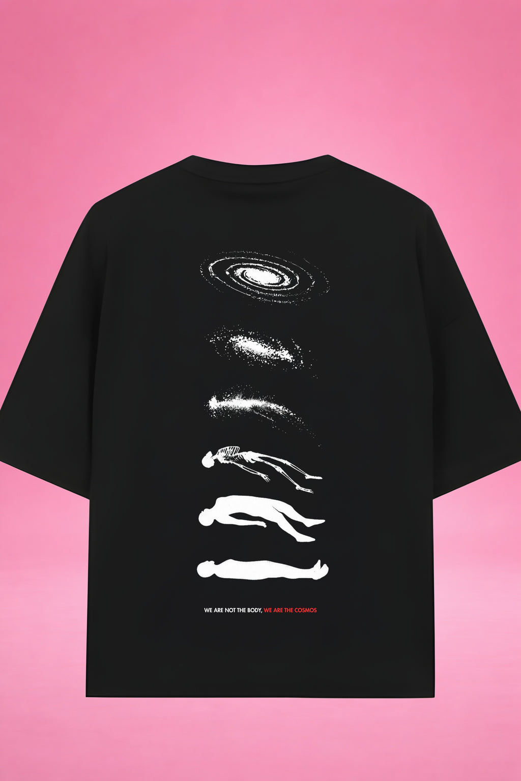 Cosmic Ascension: Beyond the Body Oversized T-Shirt