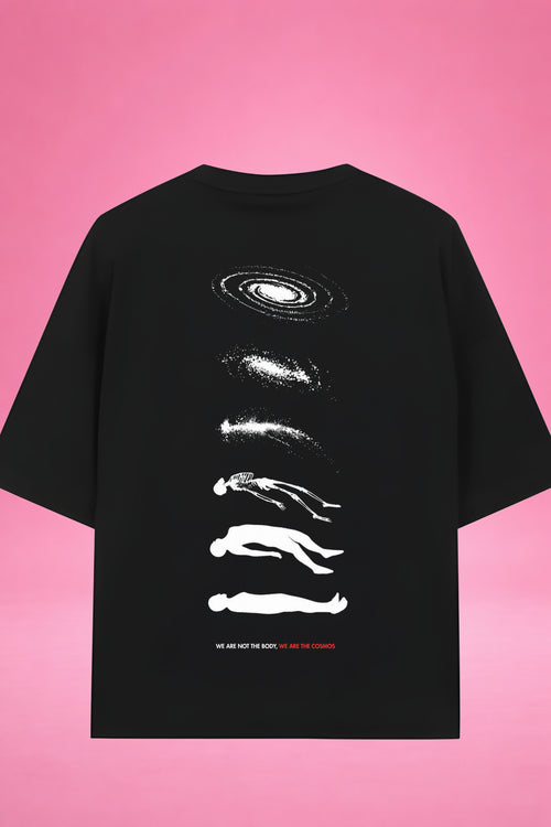 Cosmic Ascension: Beyond the Body Oversized T-Shirt