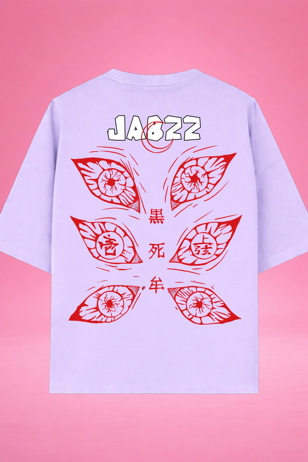 Crimson Six Eyes Demon Slayer Oversized T-Shirt