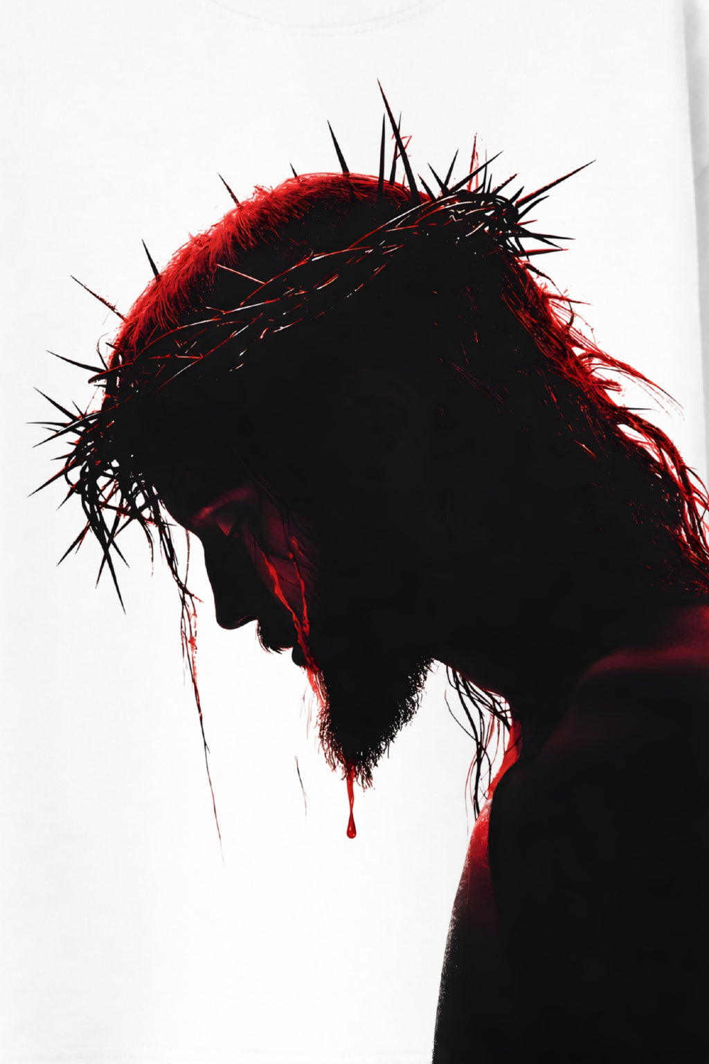 Sacred Silence: Crown of Thorns Oversized T-Shirt
