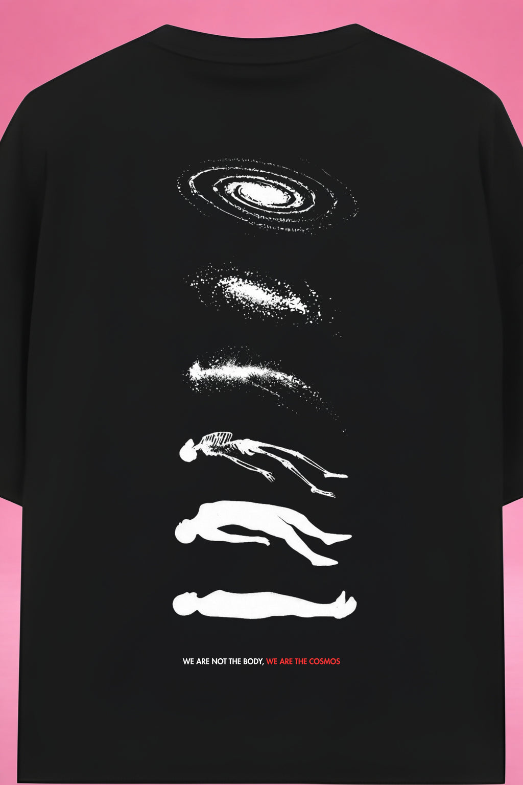 Cosmic Ascension: Beyond the Body Oversized T-Shirt
