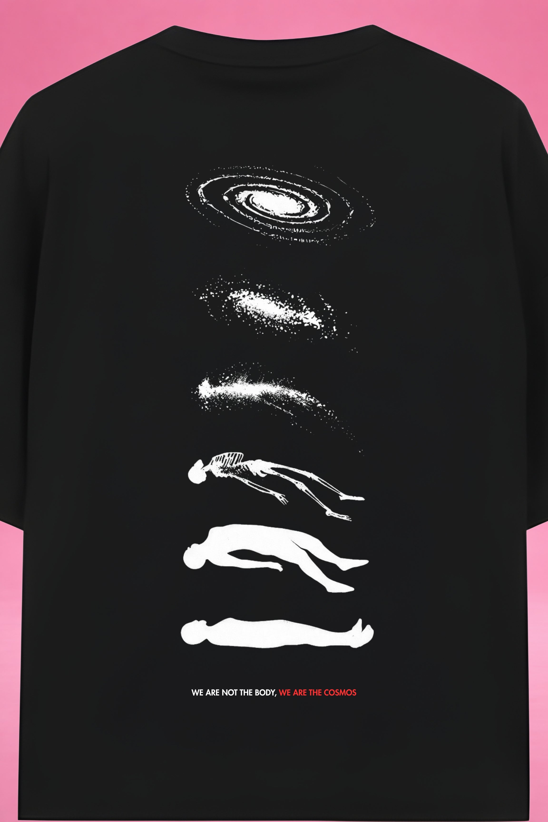 Cosmic Ascension: Beyond the Body Oversized T-Shirt