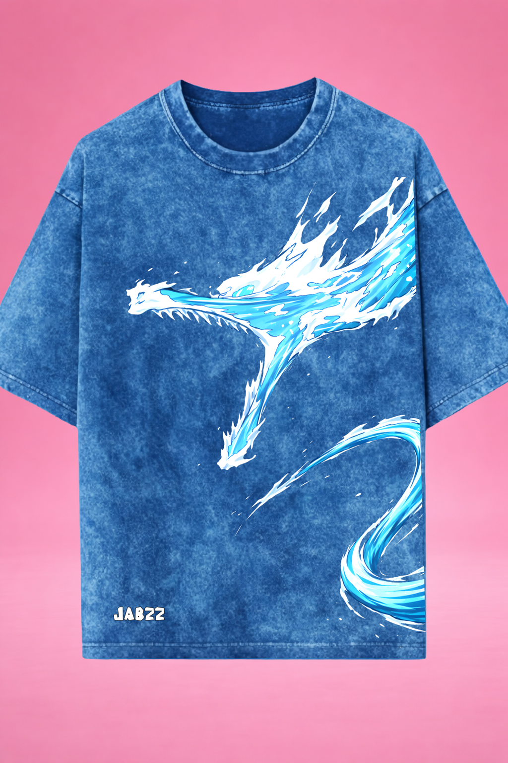 Tidal Slash Demon Slayer Acid Wash Oversized T-Shirt