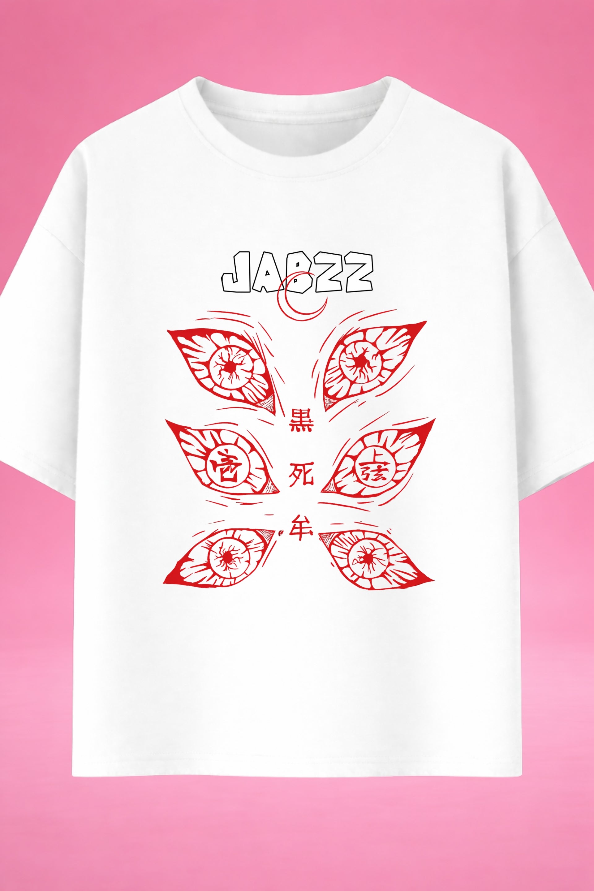 Moon of Six Eyes Kokushibo Demon Slayer Oversized T-Shirt