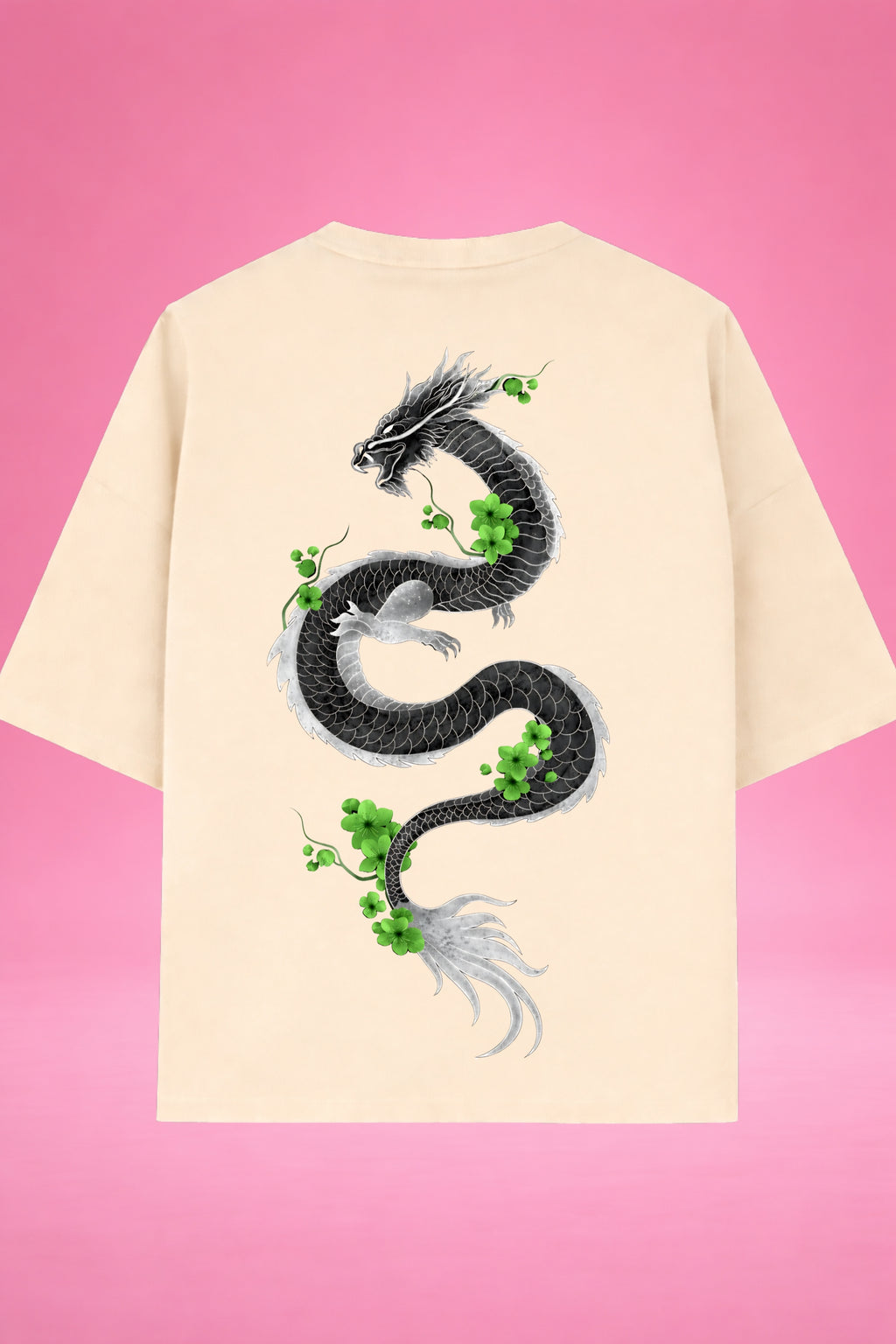 Emerald Dragon Harmony Oversized T-Shirt
