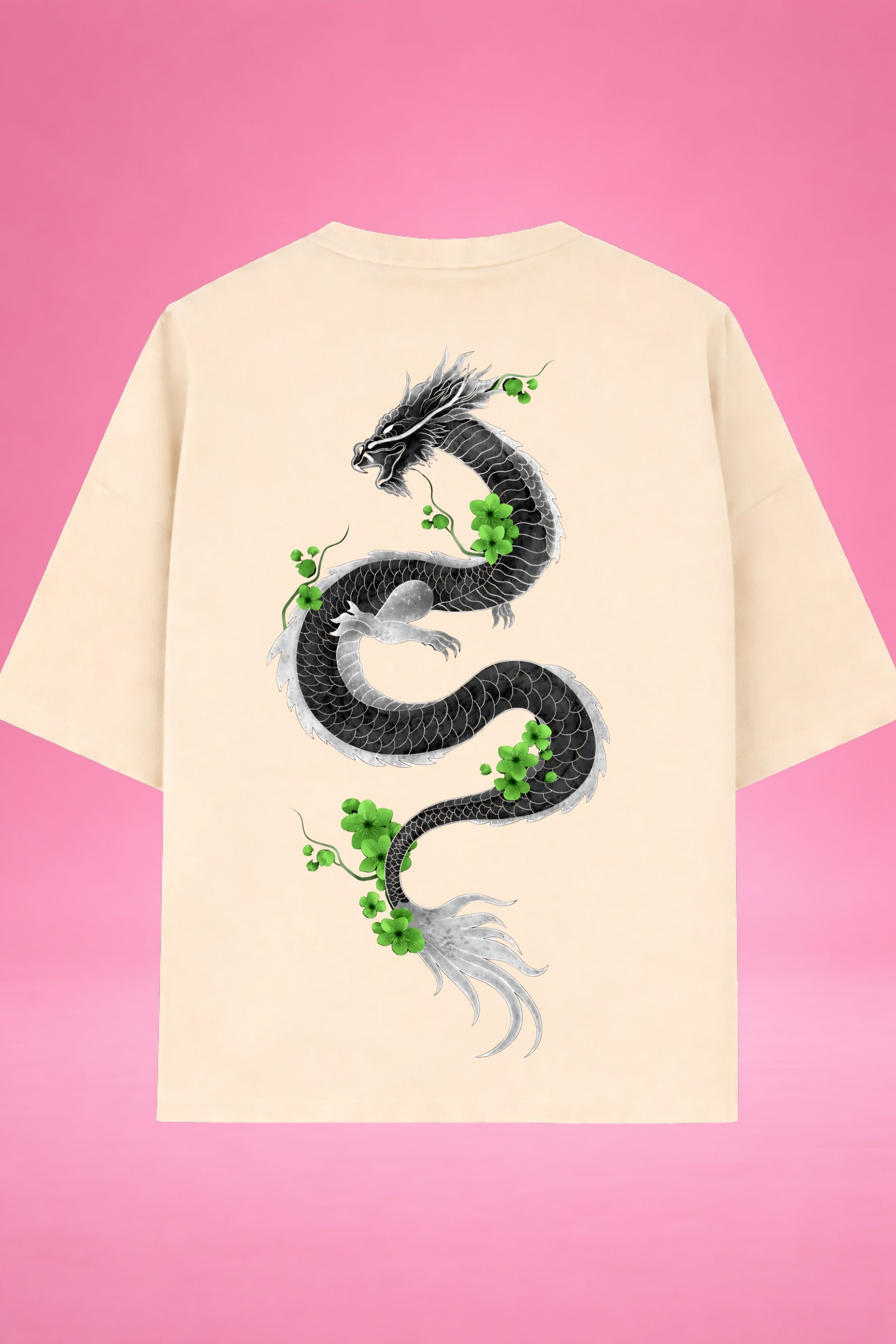 Emerald Dragon Harmony Oversized T-Shirt