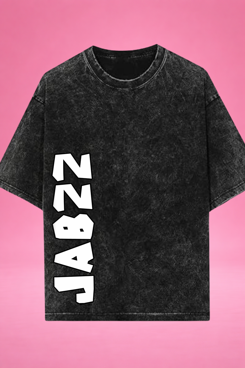 Silent Ember Nezuko Demon Slayer Acid Wash Oversized T-Shirt