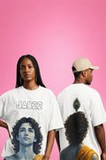 Divine Aura: Krishna Essence Oversized T-Shirt