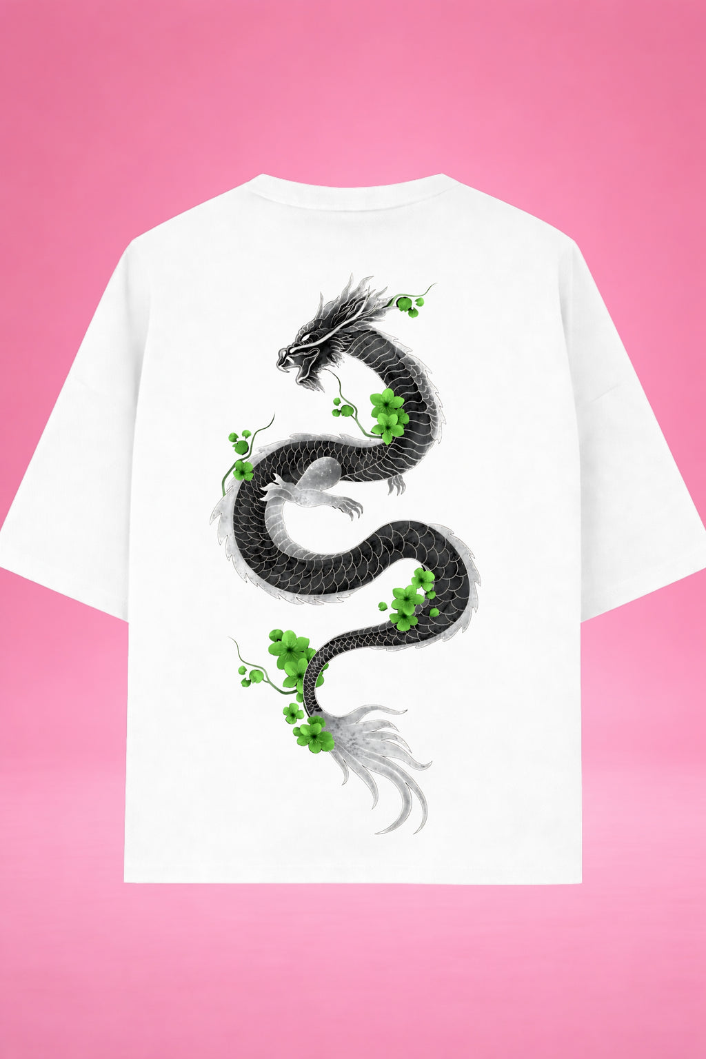 Emerald Dragon Harmony Oversized T-Shirt