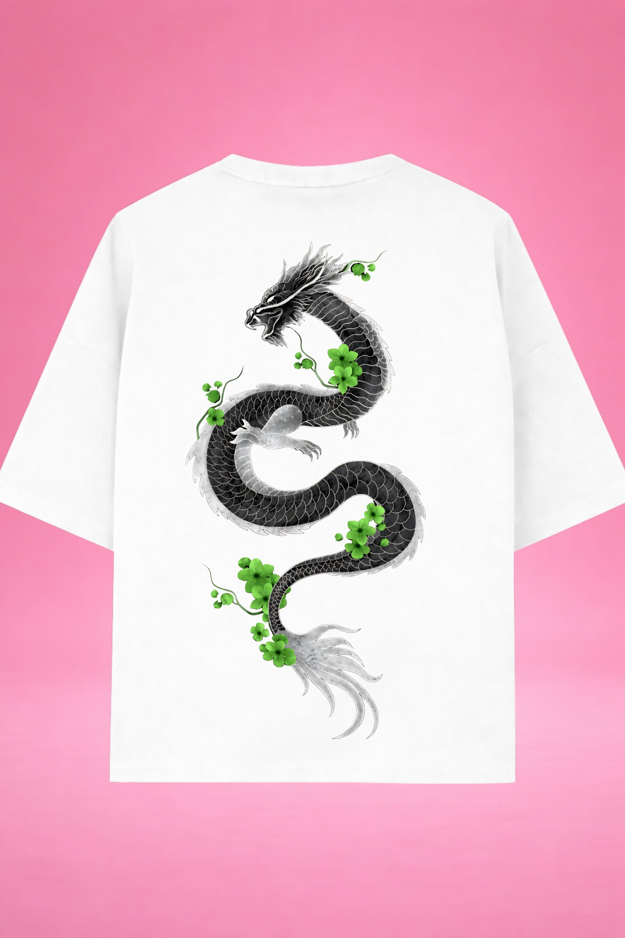 Emerald Dragon Harmony Oversized T-Shirt