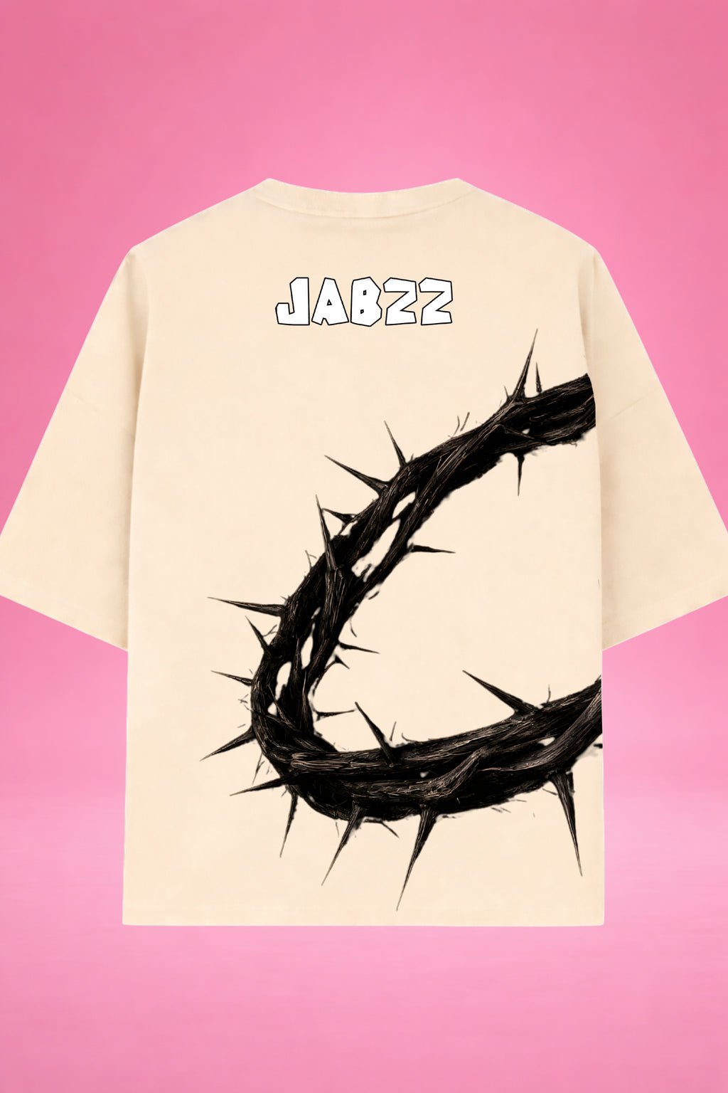 Sacred Silence: Crown of Thorns Oversized T-Shirt