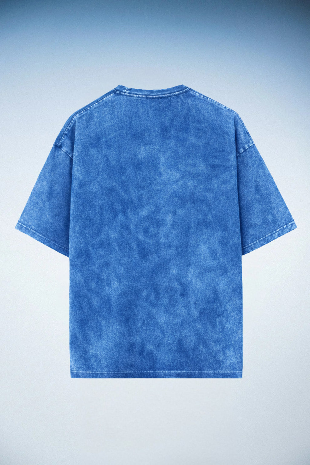 Blue Acid Wash Oversized T-Shirt