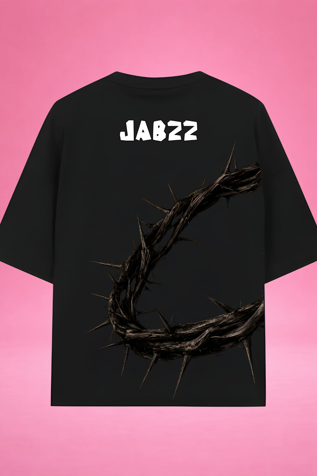 Sacred Silence: Crown of Thorns Oversized T-Shirt