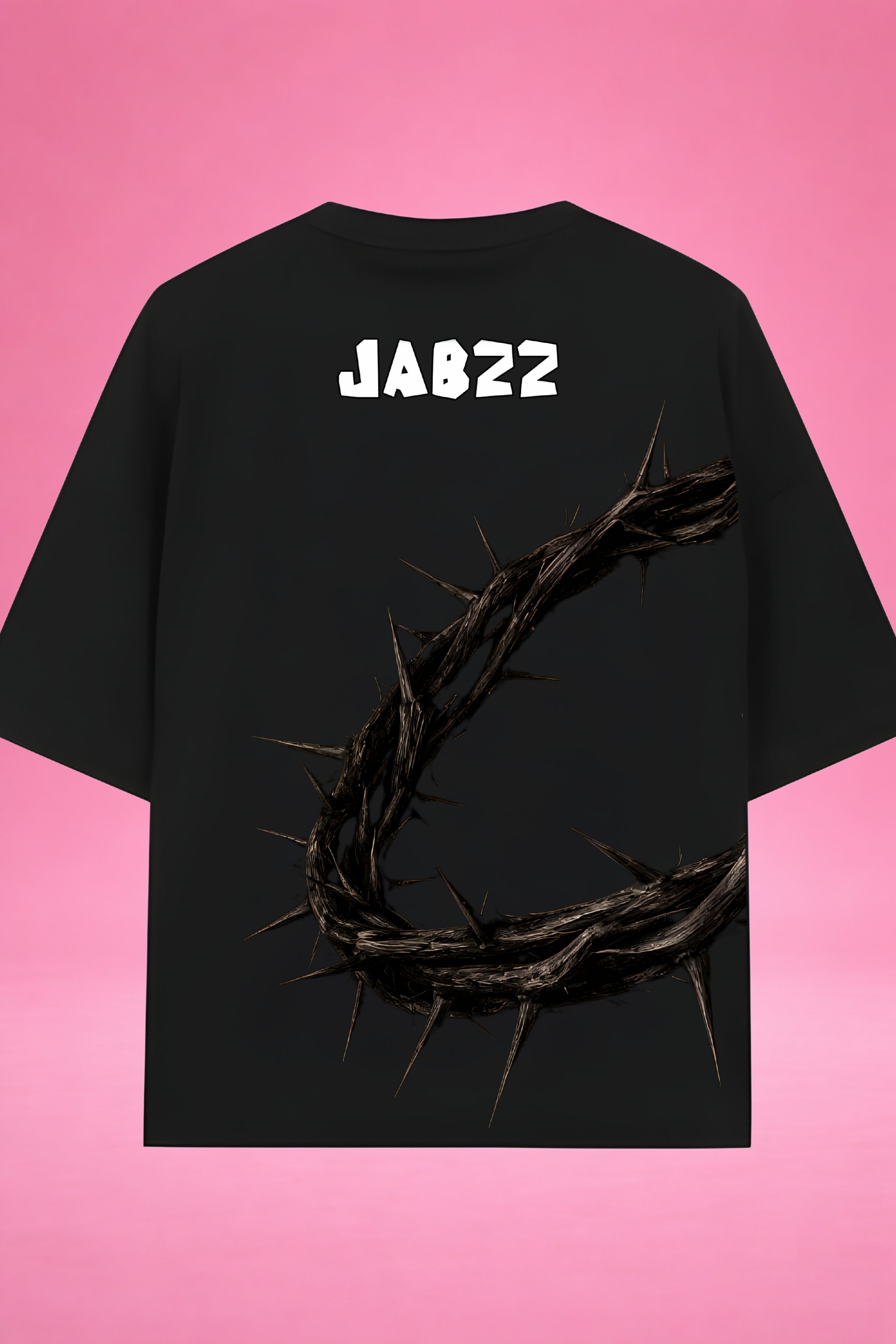 Sacred Silence: Crown of Thorns Oversized T-Shirt