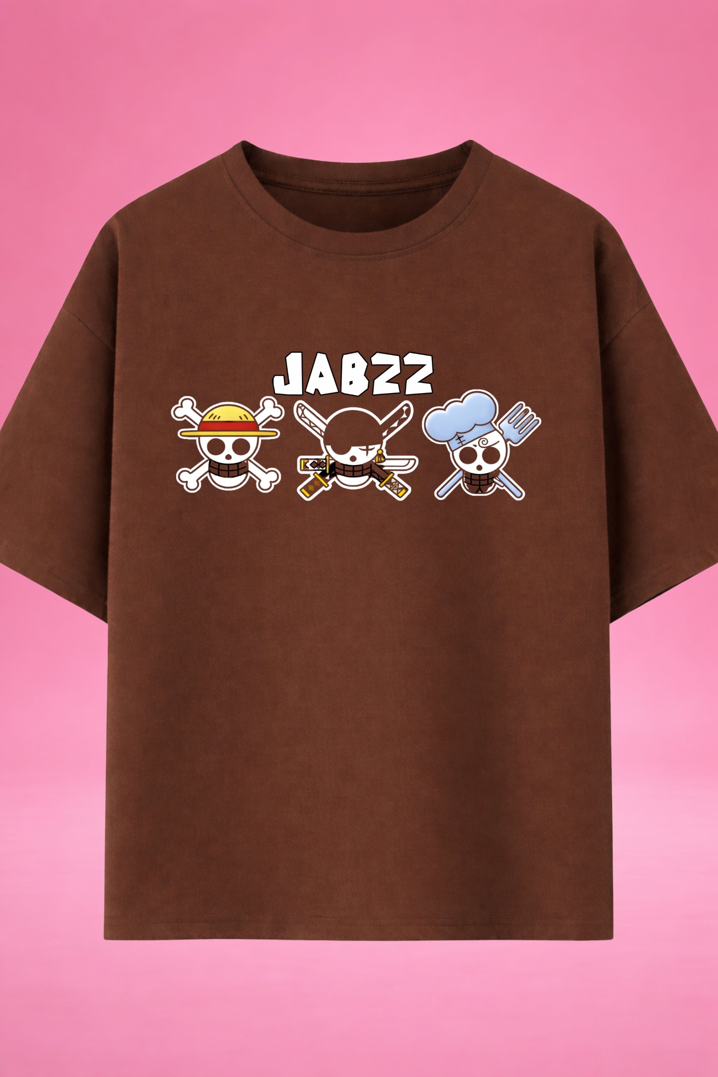 Mini Skull Trio One Piece Oversized T-Shirt