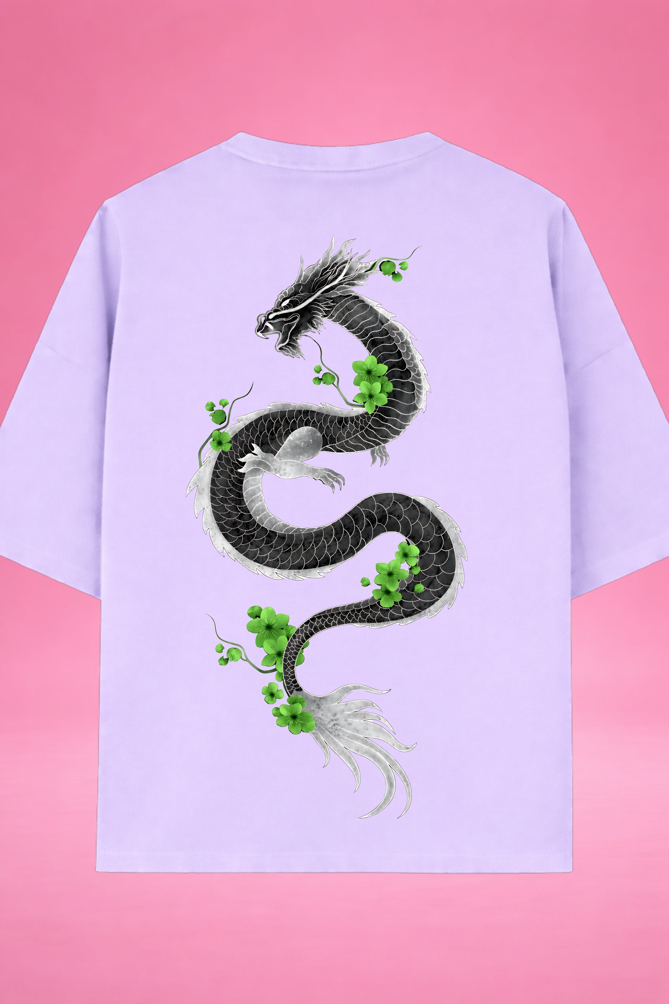 Emerald Dragon Harmony Oversized T-Shirt