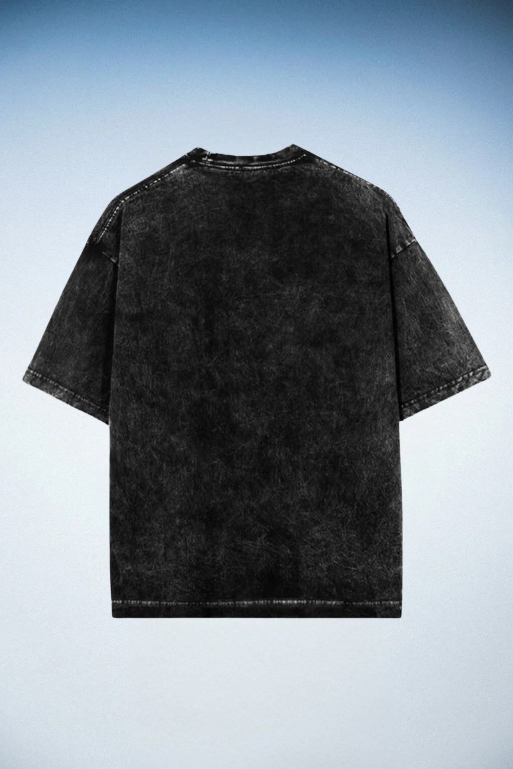 Black Acid Wash Oversized T-Shirt