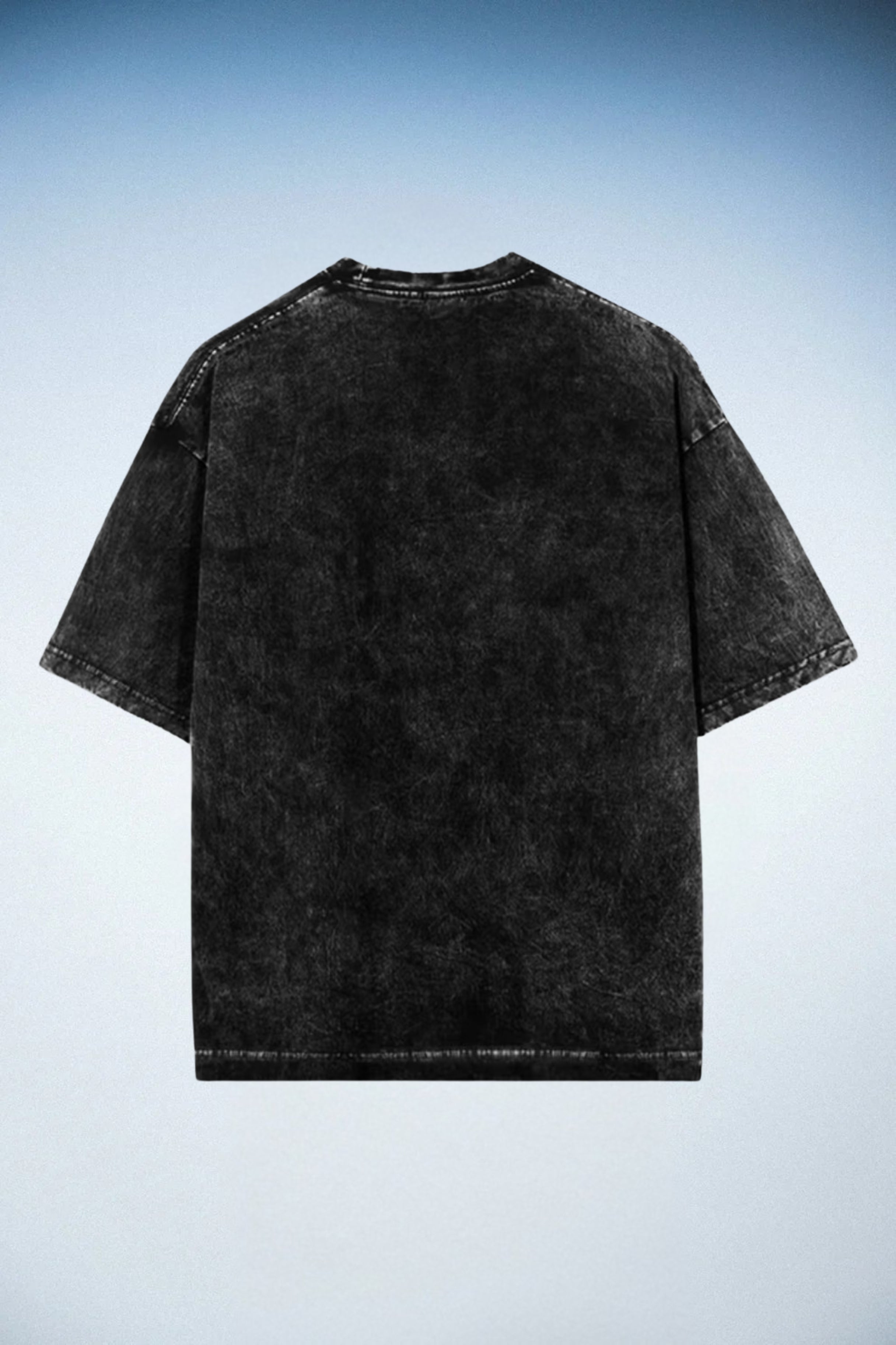Black Acid Wash Oversized T-Shirt