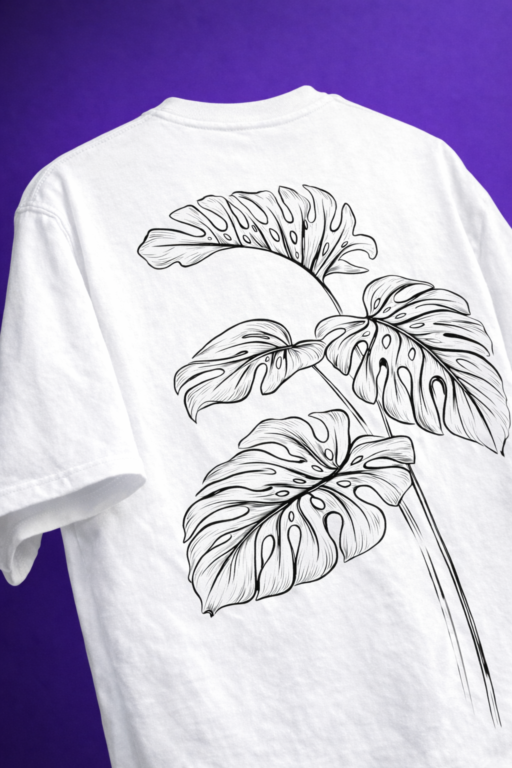 Noir Monstera Oversized T-Shirt