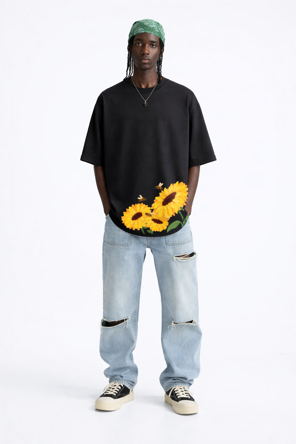 Bees & Bloom Oversized T-Shirt