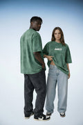 Green Acid Wash Oversized T-Shirt