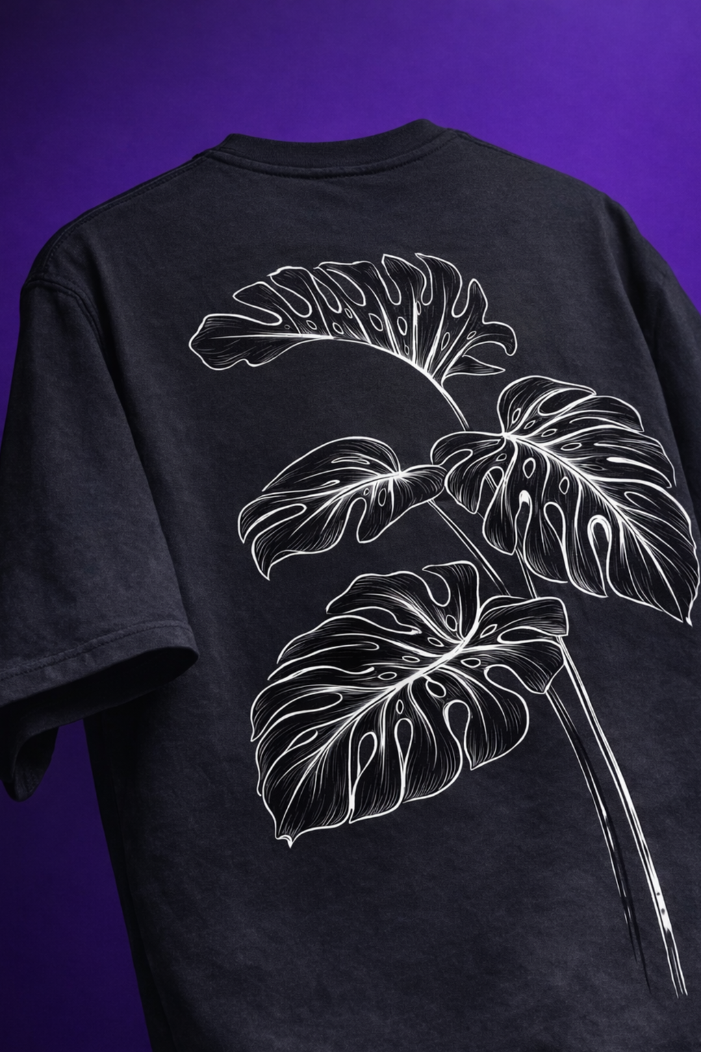 Noir Monstera Oversized T-Shirt