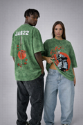 Crimson Ronin Acid Wash Oversized T-Shirt