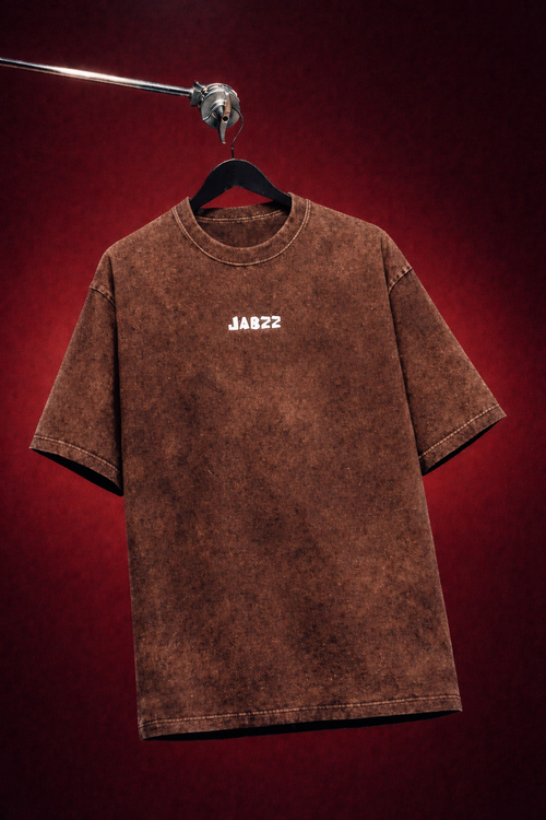 Chocolate Acid Wash Oversized T-Shirt